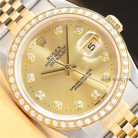 heren rolex datejust gold|Rolex Datejust 18k gold diamond.